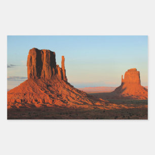 Utah Sandstones, scenic photograph, Rectangular Sticker