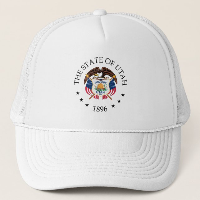 Utah sign trucker hat (Front)
