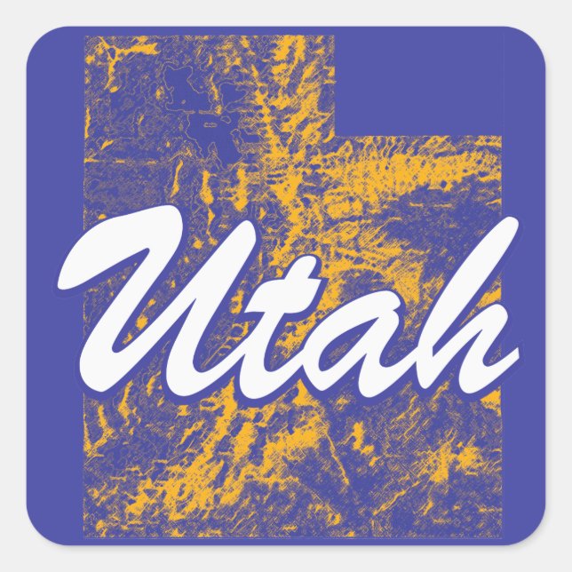 Utah Square Sticker (Front)