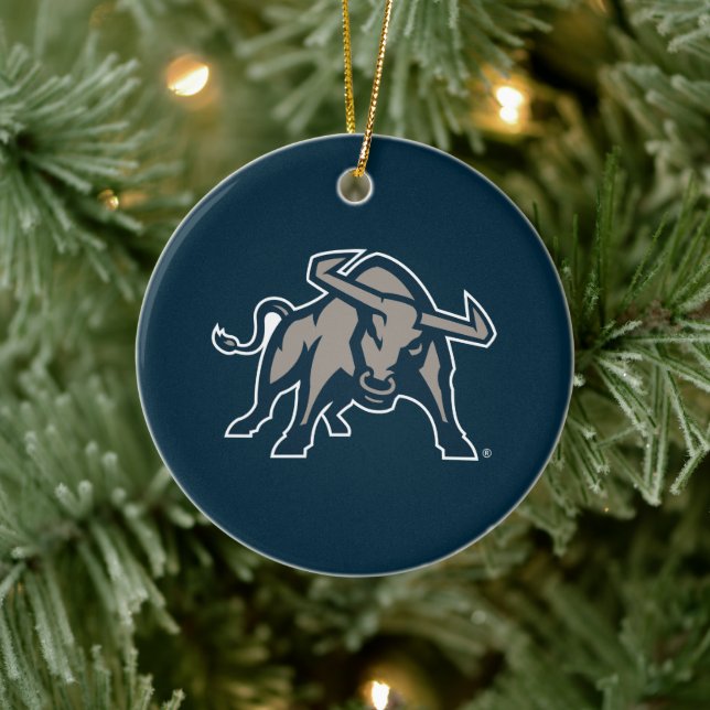 Utah State | Aggie Blue Ceramic Ornament (Tree)