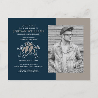 Utah State | Aggie Blue Future Graduate Announcement Postcard