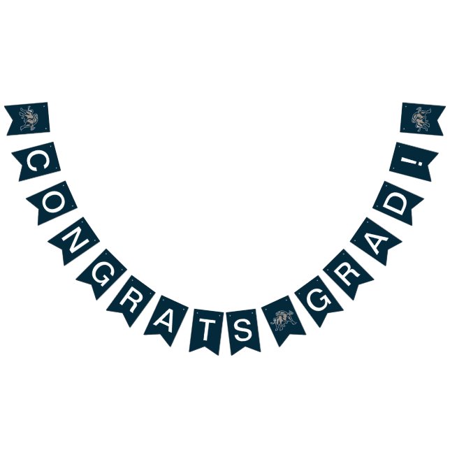 Utah State | Aggie Blue Graduation Bunting Flags (All)