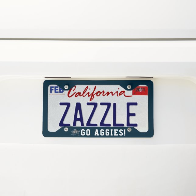 Utah State | Aggie Blue License Plate Frame (On Car)