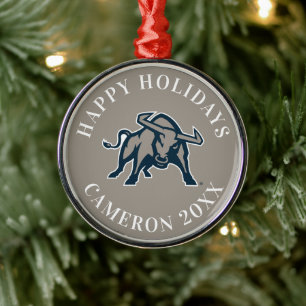 Utah State Aggie Blue Metal Ornament