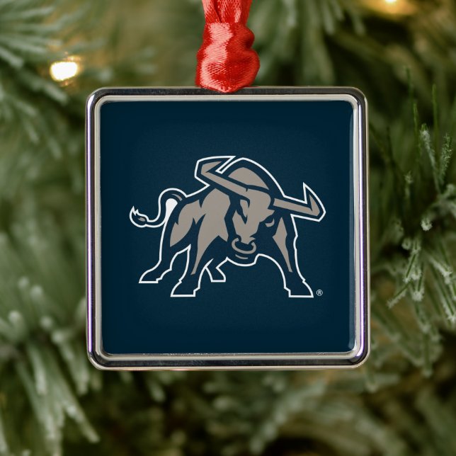 Utah State | Aggie Blue Metal Ornament (Tree)