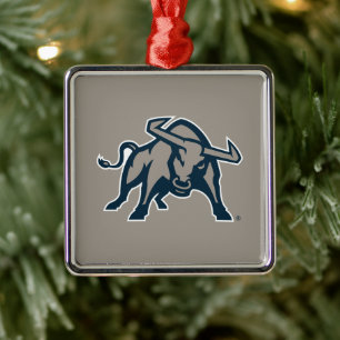 Utah State Aggie Blue Metal Ornament