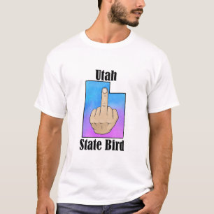 Utah state bird t-shirt middle finger color