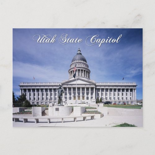 Utah State Capitol building Salt Lake City Postcard