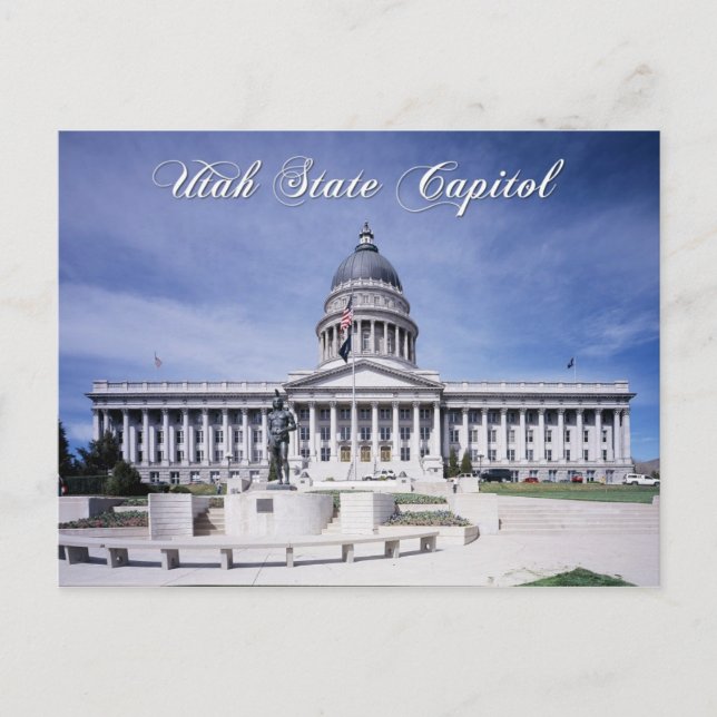 Utah State Capitol building, Salt Lake City Postcard (Front)