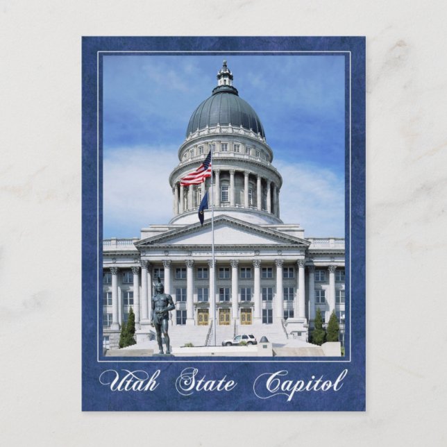 Utah State Capitol building, Salt Lake City Postcard (Front)