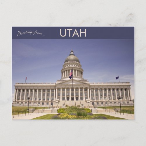 Utah State Capitol in Salt Lake City Utah Postcard