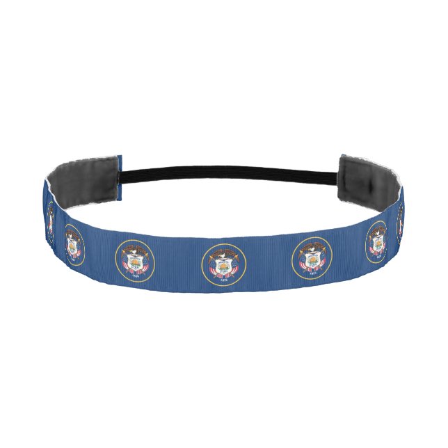 Utah State Flag Athletic Headband (Front)