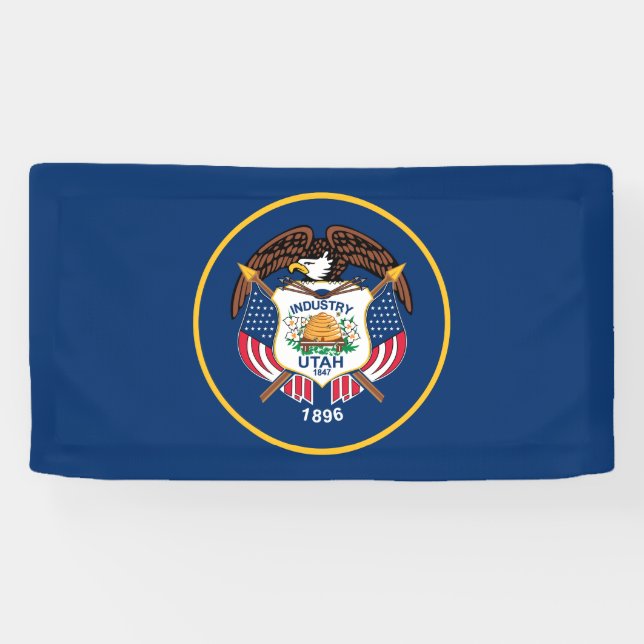 Utah State Flag Banner (Horizontal)