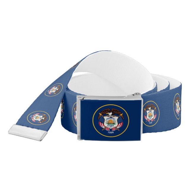 Utah State Flag Belt (Snake)