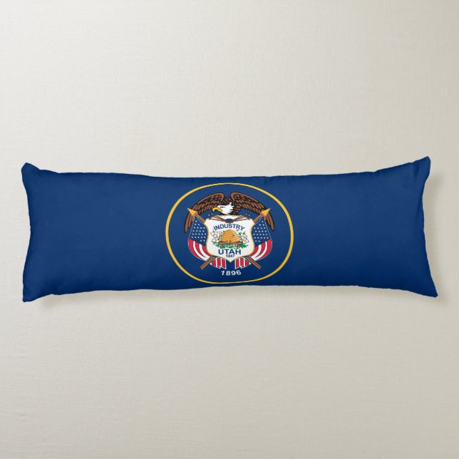 Utah State Flag Body Pillow (Back)