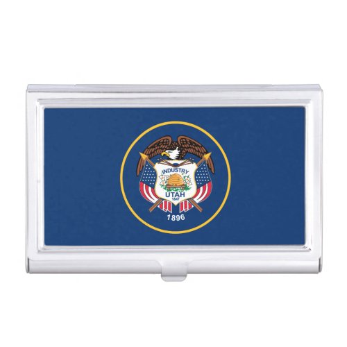 Utah State Flag Business Card Case