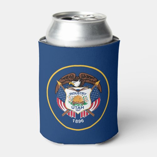 Utah State Flag Can Cooler