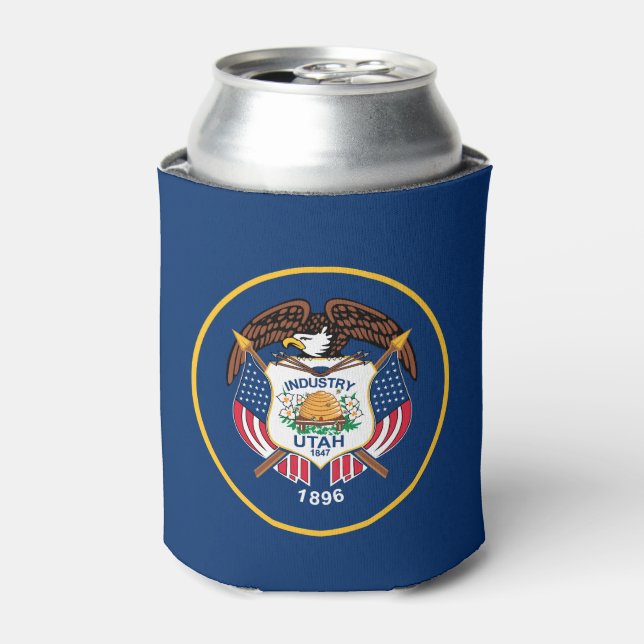 Utah State Flag Can Cooler (Can Front)