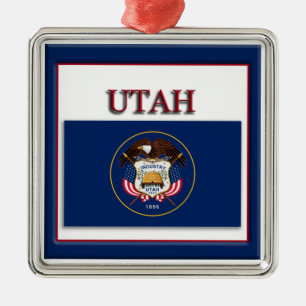 Utah State Flag Christmas Ornament