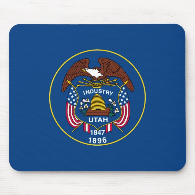 Utah State Flag Design Mouse Pad (Front)