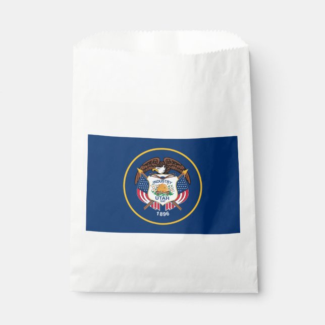 Utah State Flag Favor Bag (Front)