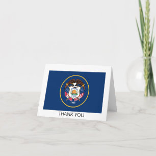 Utah State Flag Letterpress Thank You Card