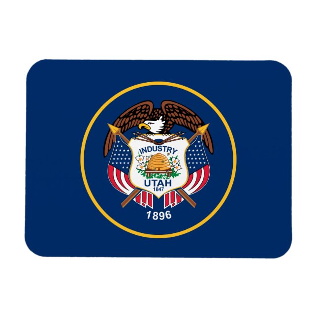 Utah State Flag Magnet (Horizontal)