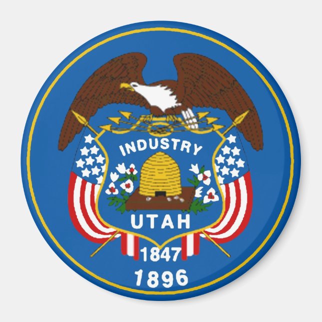 Utah State Flag Magnet (Front)