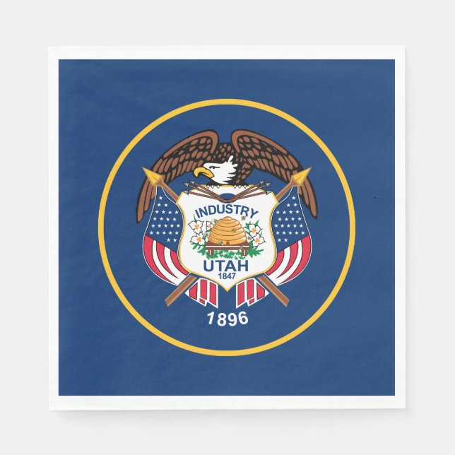 Utah State Flag Napkins (Front)