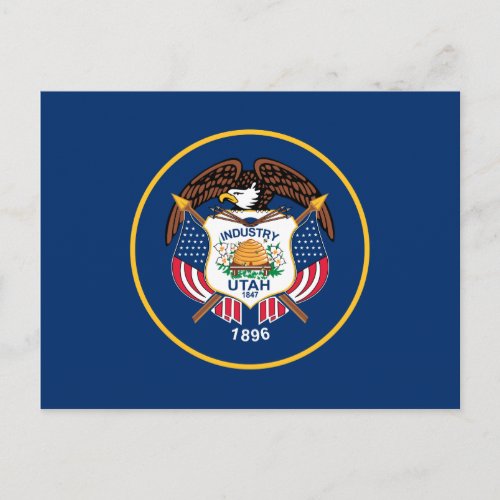 Utah State Flag Postcard