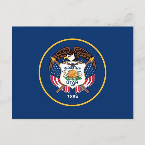 Utah State Flag Postcard