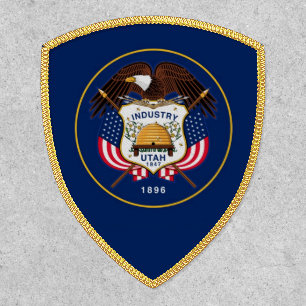 Utah State Flag Shield Patch