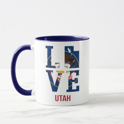 Utah state love USA Mug