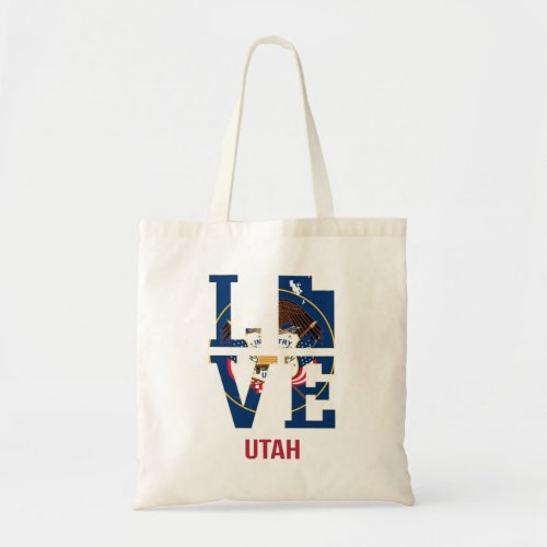 Utah state love USA Tote Bag