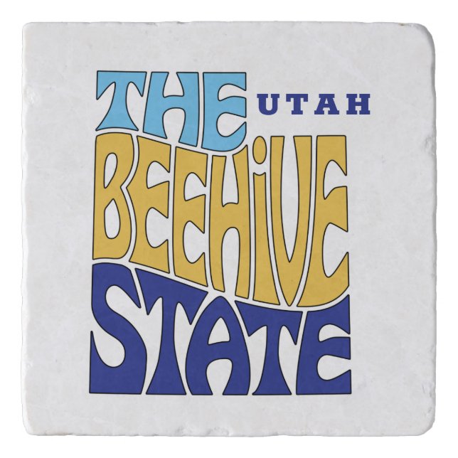 Utah State Nickname Word Art Trivet (Front)