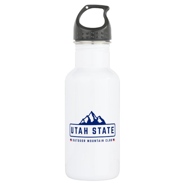 Utah State Outdoors  Stainless Steel Water Bottle (Front)