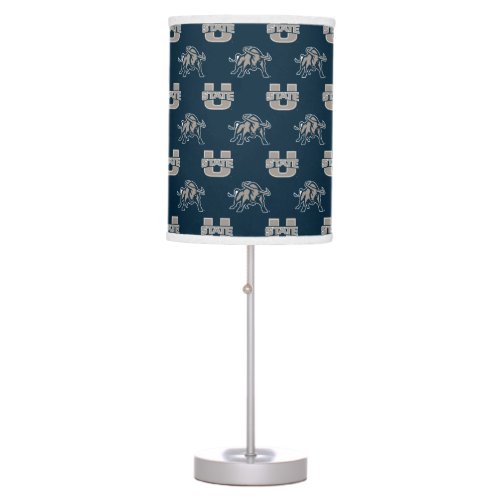 Utah State University Aggie Blue Pattern Table Lamp