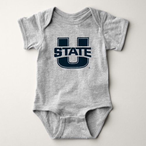 Utah State University Blue Logo Baby Bodysuit