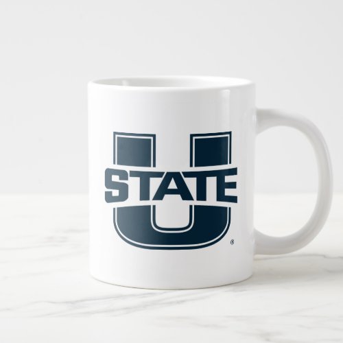 Utah State University Blue Logo Giant Coffee Mug