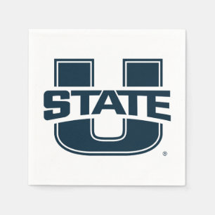 Utah State University Blue Logo Napkins