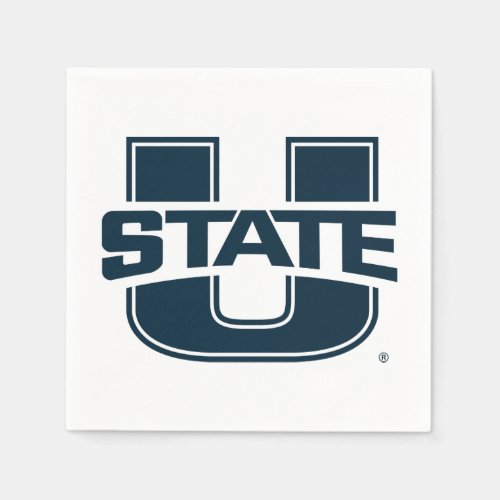 Utah State University Blue Logo Napkins