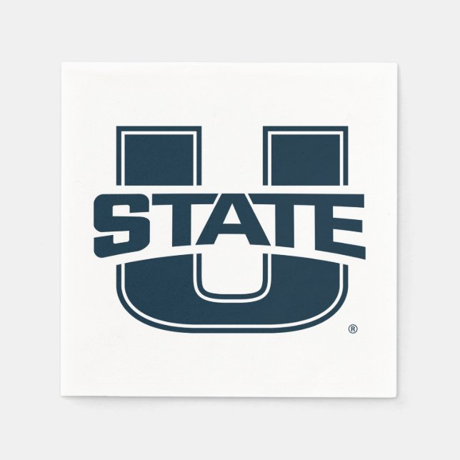Utah State University Blue Logo Napkins (Front)
