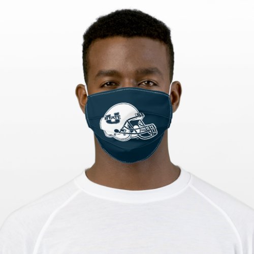 Utah State University Football Helmet Adult Cloth Face Mask