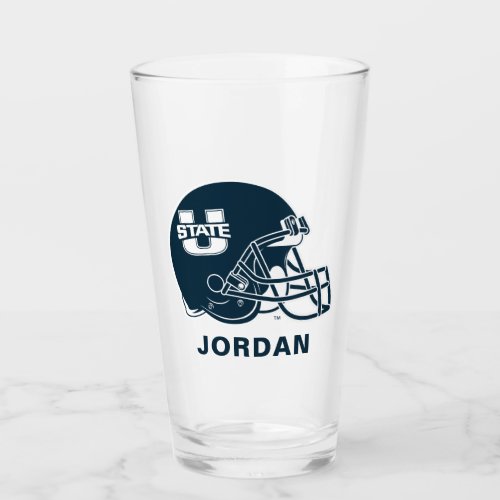 Utah State University Football Helmet Glass