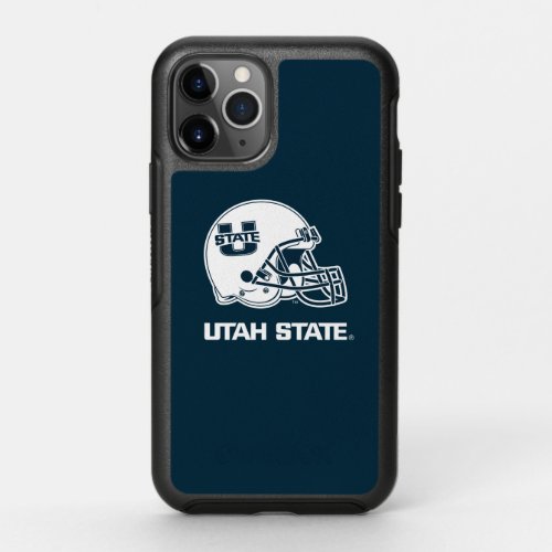 Utah State University Football Helmet OtterBox Symmetry iPhone 11 Pro Case