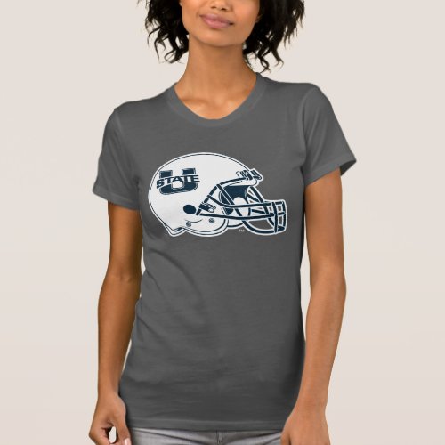Utah State University Football Helmet T_Shirt