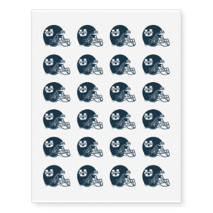 Utah State University Football Helmet Temporary Tattoos