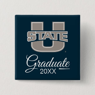 Utah State University Graduation Button