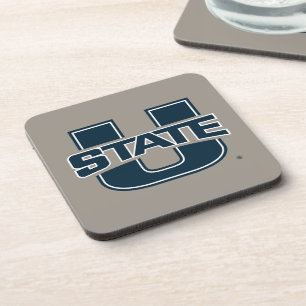 Utah State University Logo Beverage Coaster