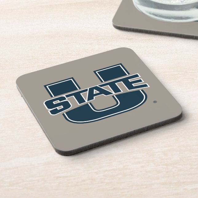 Utah State University Logo Beverage Coaster (Left Side)